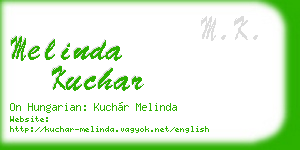 melinda kuchar business card